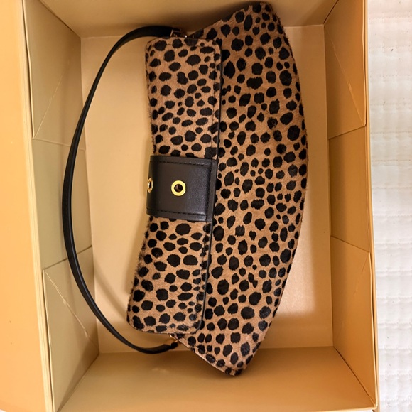MICHAEL KORS Colby Small Cheetah Print Calf Hair Convertible Clutch - Picture 5 of 5